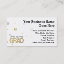 Gold Foil Glitter Confetti Graduation Party Custom