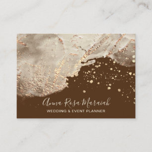 *~* Gold Foil Glitzer Schöne Hochzeit Elegant Visitenkarte