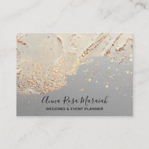 *~* Gold Foil Glitzer Schöne Hochzeit Elegant   Visitenkarte