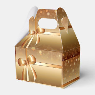 Gold Foil, Gold Ribbon Bows Urlaub Weihnachten Gef Geschenkschachtel