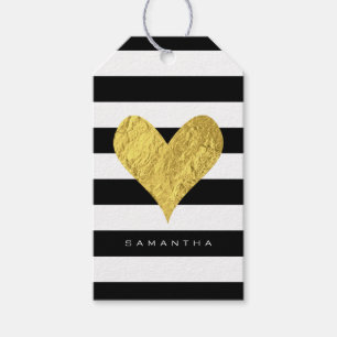 Gold Foil Heart Geschenkanhänger