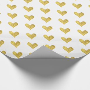 Gold Foil Heart Geschenkpapier