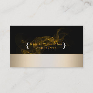 Gold Foil Imitate Web Computer Beruflich Elegante Visitenkarte