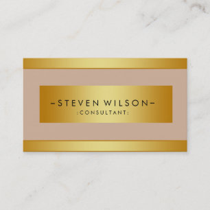 Gold Foil Metal Beruflich Moderne Elegante Visitenkarte
