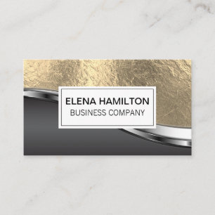 Gold Foil Metallic Hintergrund Visitenkarte
