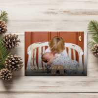 Gold Foil New Years Baby Birth Ankündigung