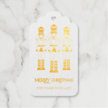 Gold Foil Nutcracker Weihnachtskarten