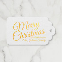 Gold Foil Personalisierte Weihnachtskarte
