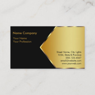 Gold Foil Retro Crown Logo Finanzdienstleistungen Visitenkarte