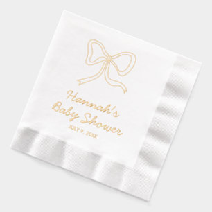 Gold Foil Stamps Baby Showbühne Coquette Napkins Servietten Mit Folie