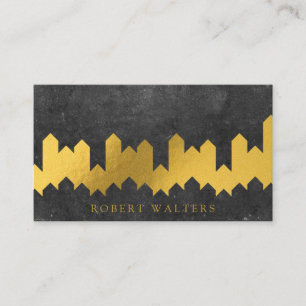 Gold Foil Textur Lux Formen Verspätung Visitenkarte