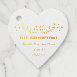 Gold Foil Wedding Vielen Dank für Ihre Unterstützu Geschenkanhänger