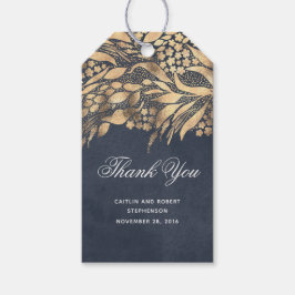 Gold Foliage Vielen Dank Geschenkanhänger