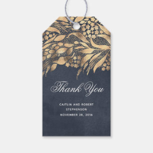 Gold Foliage Vielen Dank Geschenkanhänger