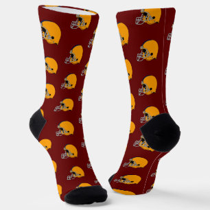 Gold Football Helme Socken