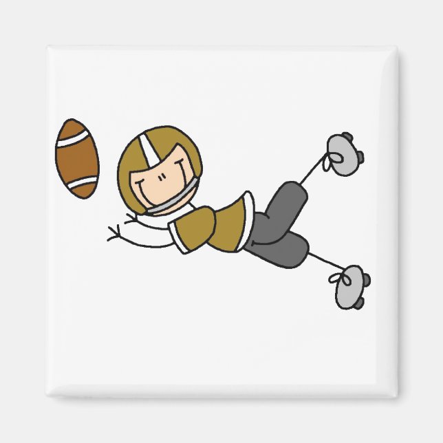 Gold Football Player Magnet (Vorne)