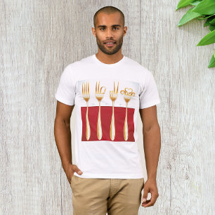 Gold Forks Mens T - Shirt