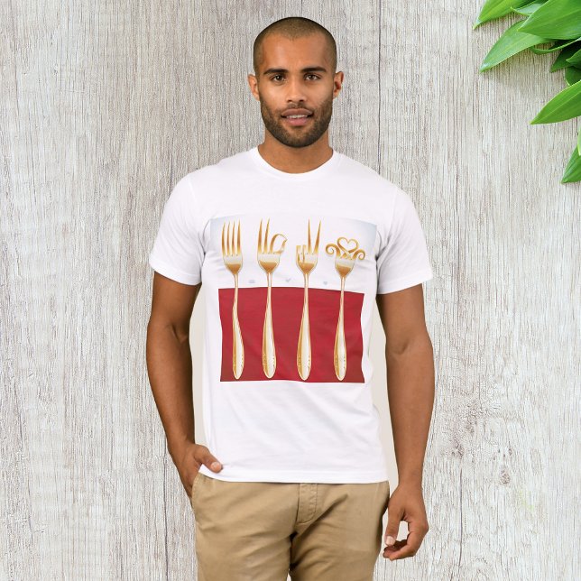 Gold Forks Mens T - Shirt (Von Creator hochgeladen)