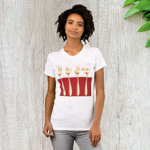 Gold Forks Womens T - Shirt