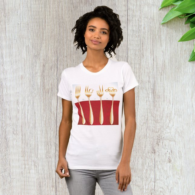 Gold Forks Womens T - Shirt (Von Creator hochgeladen)