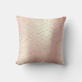 Gold Foxier Rose Gold Pink Metal Zig Zag Zickzack Kissen