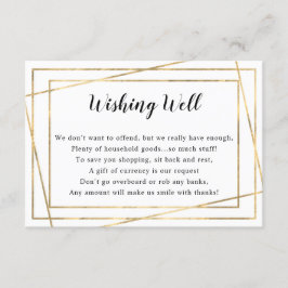 Gold Frame Brautparty oder Gute Karte wünschen