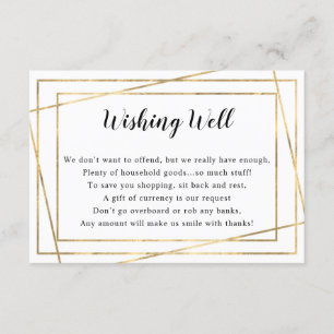 Gold Frame Brautparty oder Gute Karte wünschen