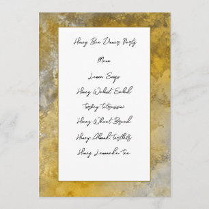 Gold Frame Card Menükarte
