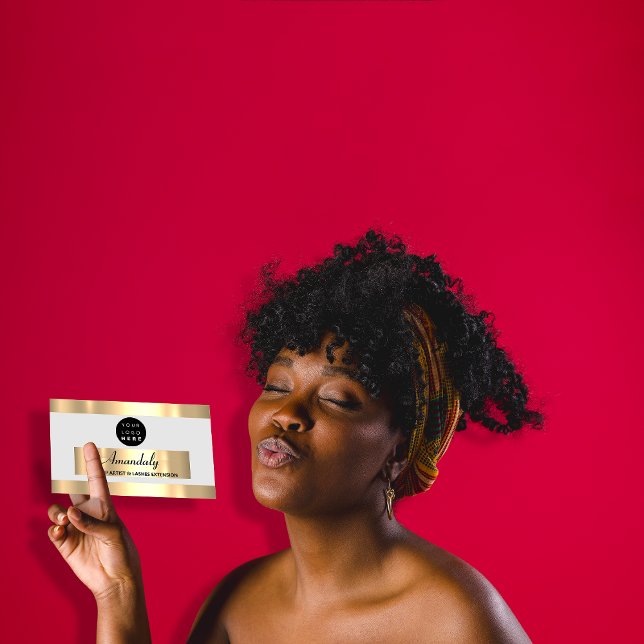 Gold Frame Fashion Beautique Shop Grau Visitenkarte (Gold Frame Fashion Beautique Shop Gray Gray Business Card)