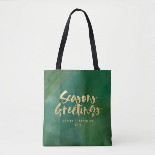 Gold Frohe Festtage Corporate Totbag