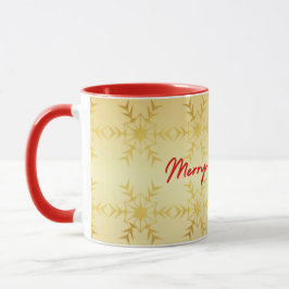 Gold Frohe Weihnachten-Tasse Tasse