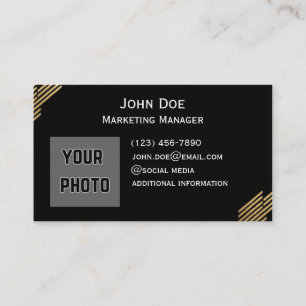 Gold-Front- und Back-Business-Cards Visitenkarte