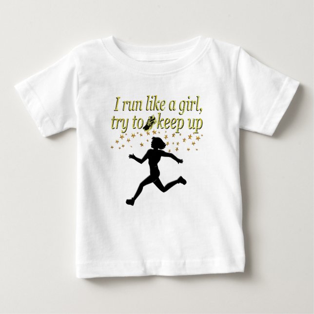 GOLD FÜHRT WIE EIN CHAMPION TRACK UND FELDDESIGN A BABY T-SHIRT (Vorderseite)