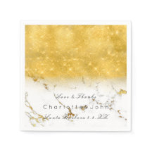 Gold Funkelnd Glitzer Marble White Bridal Girly