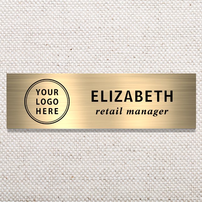 Gold für elegante Business-Logos Namensschild (Von Creator hochgeladen)