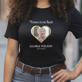 Gold für immer in unserem Herz Bereavement Beerdig T-Shirt