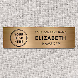 Gold für moderne Business-Logos Namensschild
