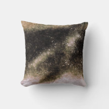 Gold Galaxy Abstrakte Glitzer Wurfkissen