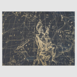 Gold Galaxy Star Map Series Design 2 Seidenpapier