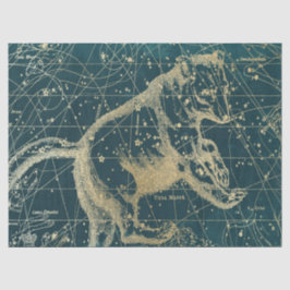 Gold Galaxy Star Map Series Design 7 Seidenpapier