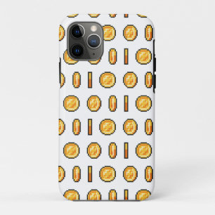 Gold-Gaming-Münze im 8-Bit-Pixel-Stil-Muster Case-Mate iPhone Hülle
