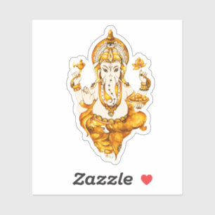 Gold Ganesha Sticker
