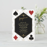 Gold Gatsby Casino Art Deco Hochzeitsempfang
