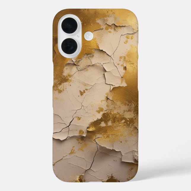 Gold gebrochen Case-Mate iPhone hülle (Rückseite)