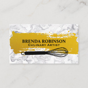 Gold gebürstet   Weißer Marmorpfeifer Visitenkarte