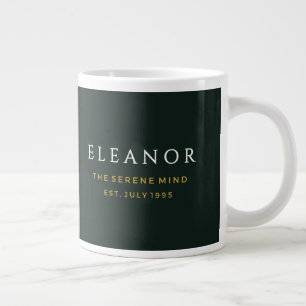Gold-Geburtsblumen-Spezialitäten-Tasse - Juli Jumbo-Tasse