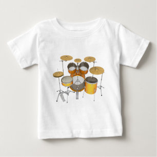 Gold/Gelb-Trommel-Kit: Baby T-shirt
