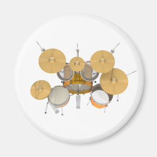 Gold/Gelb-Trommel-Kit: Magnet