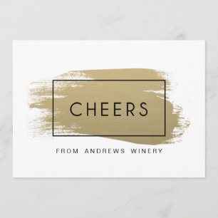 Gold gemalter Unternehmensfeiertag Einladung