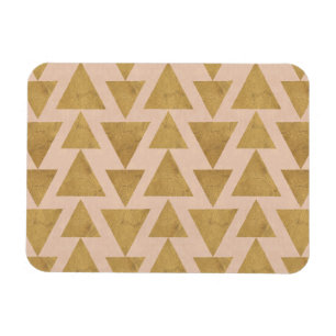 Gold Geo-Schritt-  im Freien u. korallenrotes Magnet